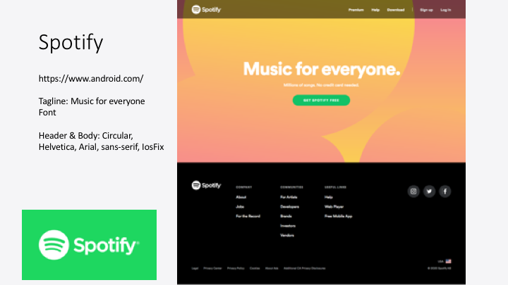 Spotify brand color case study by Katherine Delorme.