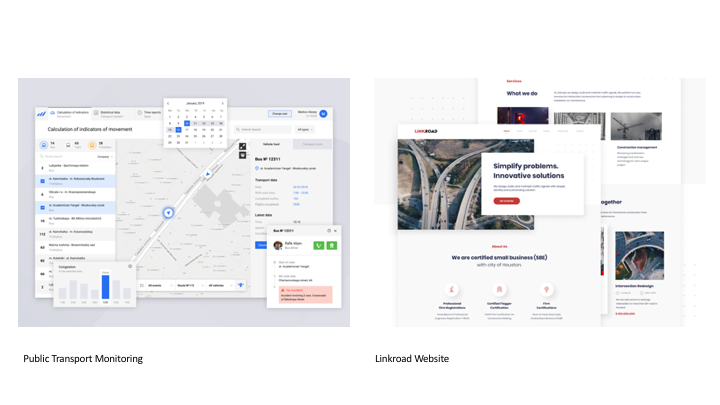 Inspirations for websites design with more of a map and dashboard vibe.