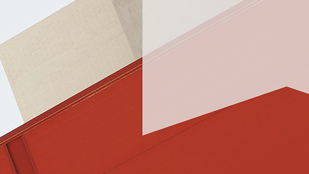 Red geometric shapes